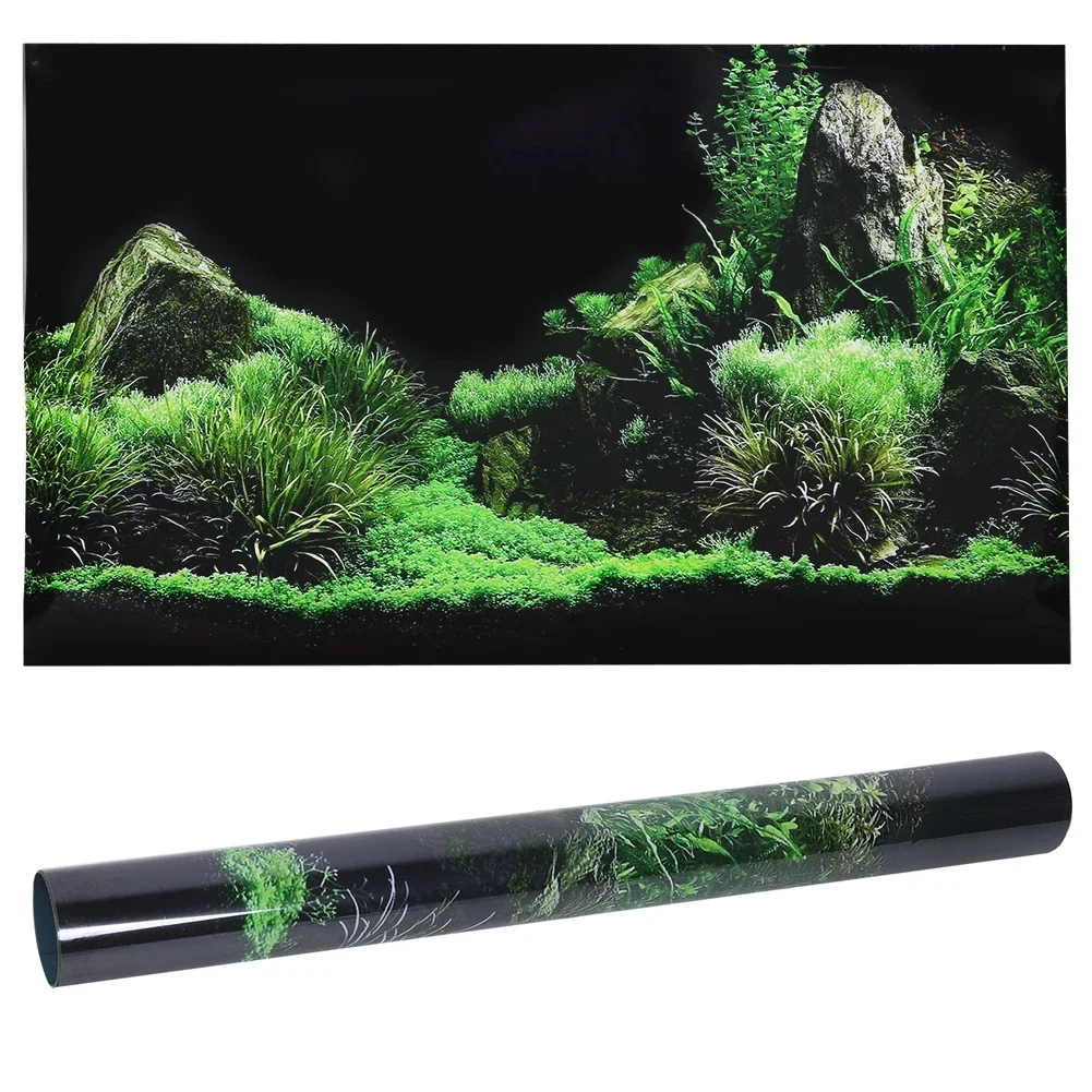 Planted Aquarium Aquascape - Latar belakang untuk akuarium 3d stiker
