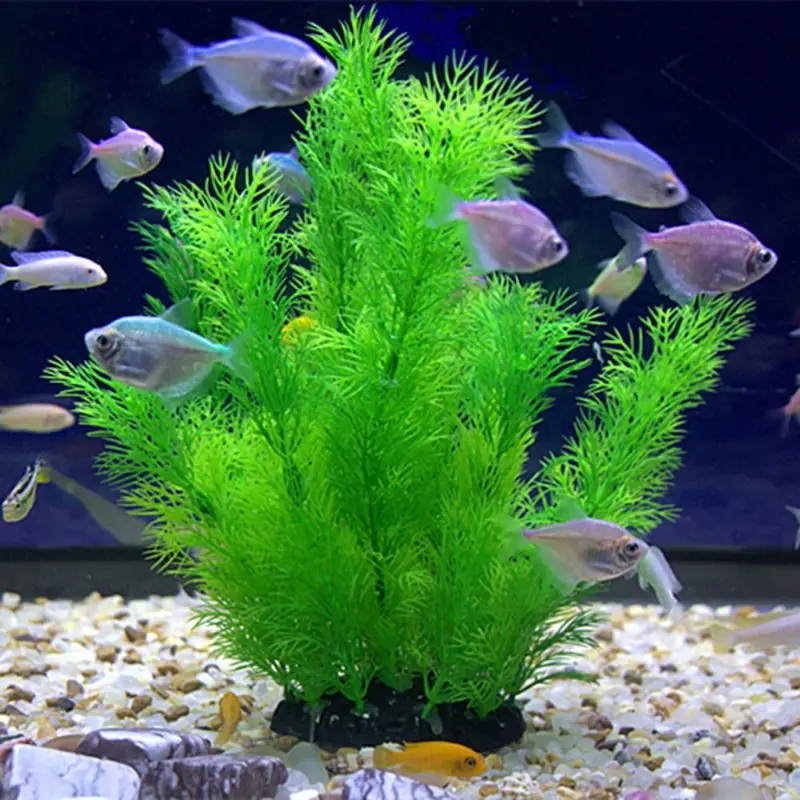 Aquarium Plant Design - Tanaman Dekorasi Akuarium Buatan Tanaman Plastik