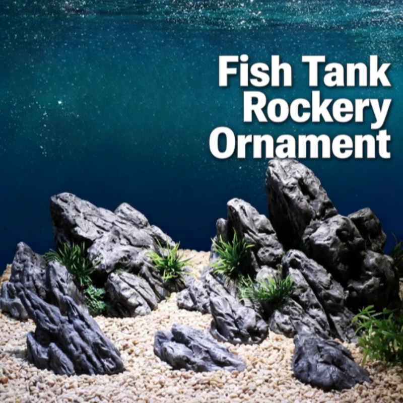 Planted Aquarium Aquascape - Dekorasi Akuarium Simulasi Batu Taman Batu