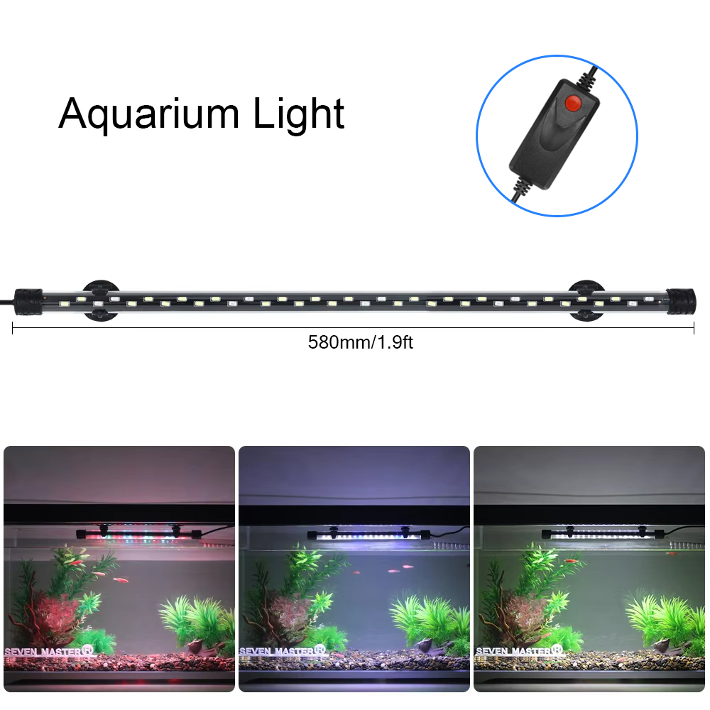 Aquarium Plant Diseases - Lampu LED dekorasi akuarium, 58CM lampu