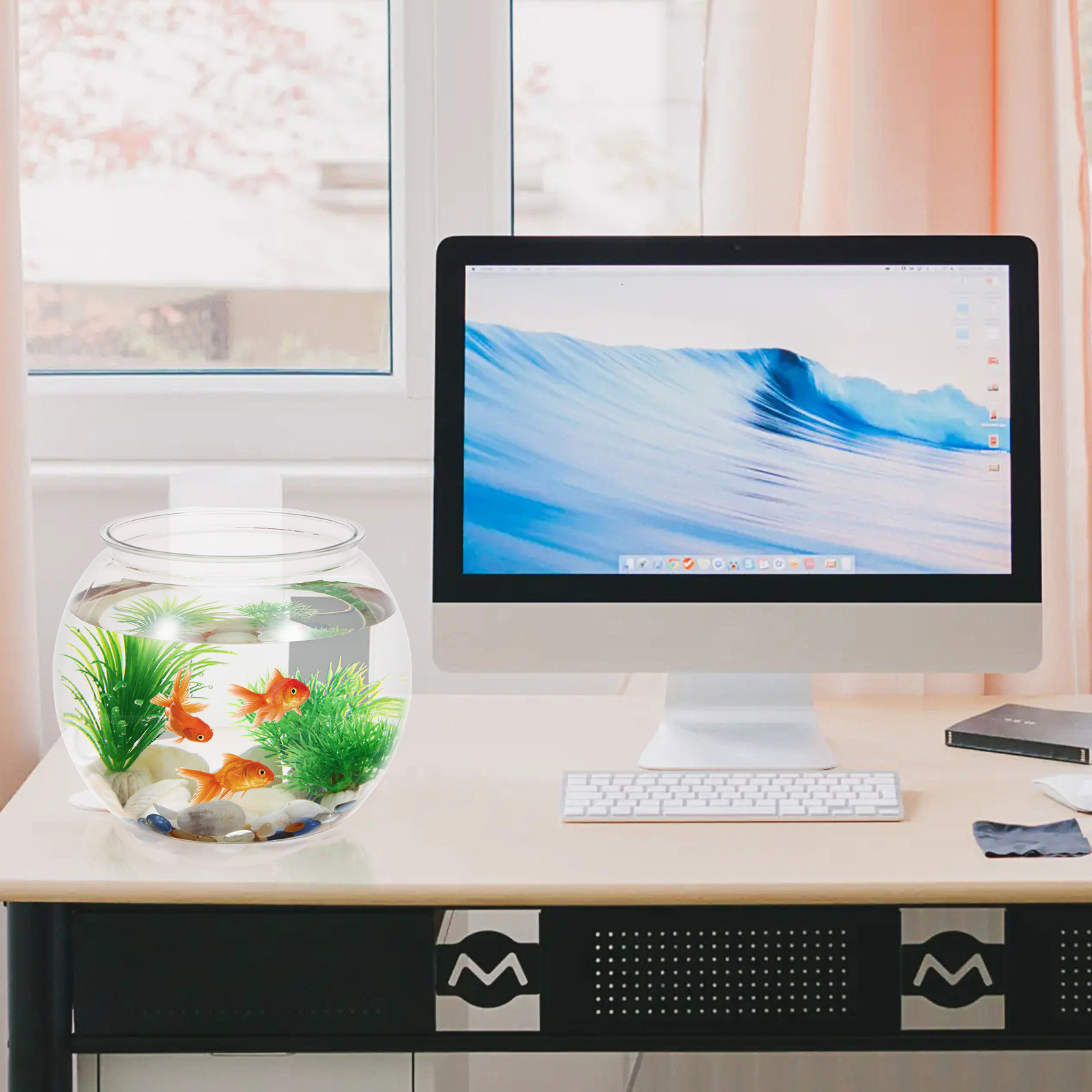 Planted Aquarium Bowl - Akuarium Plastik Anti Jatuh Bentuk Bulat