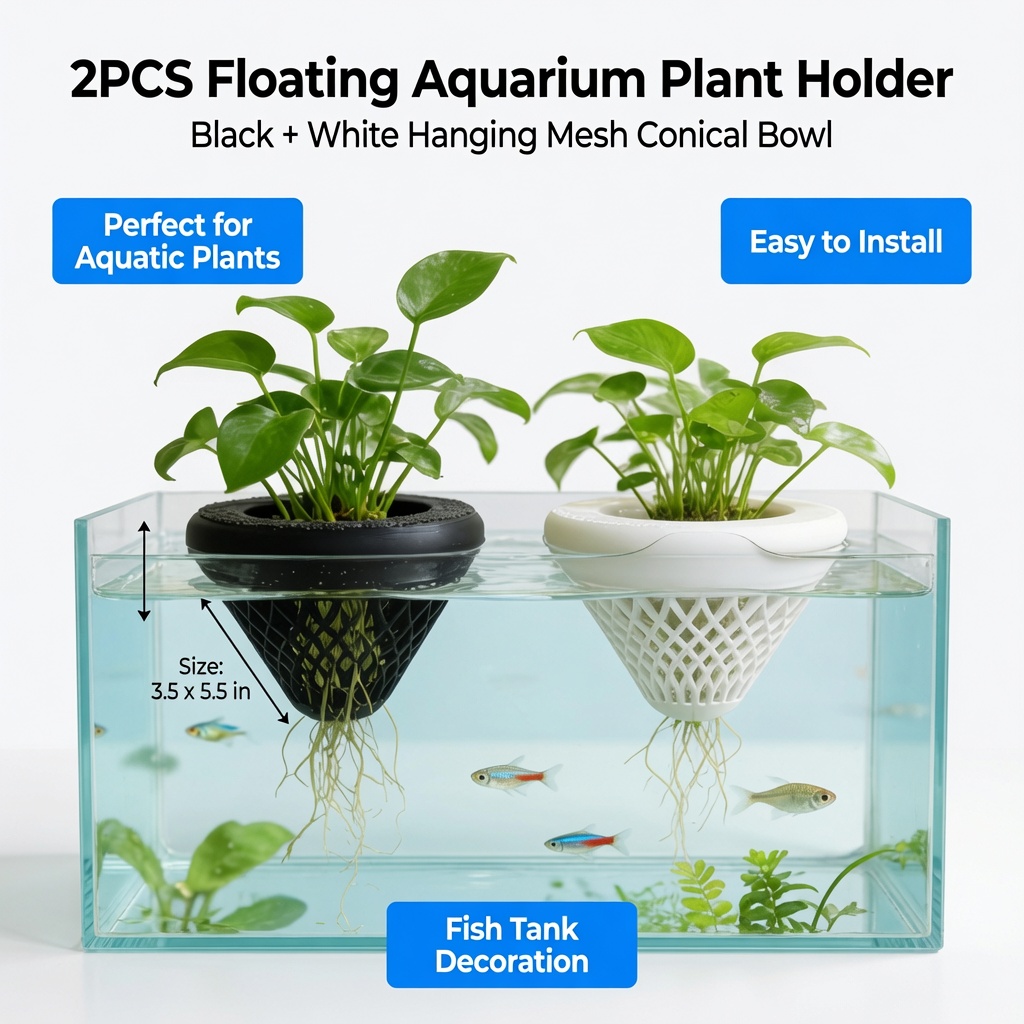 2 Buah Tempat Tanaman Akuarium - Aquarium Plant Design ulasan dan harga