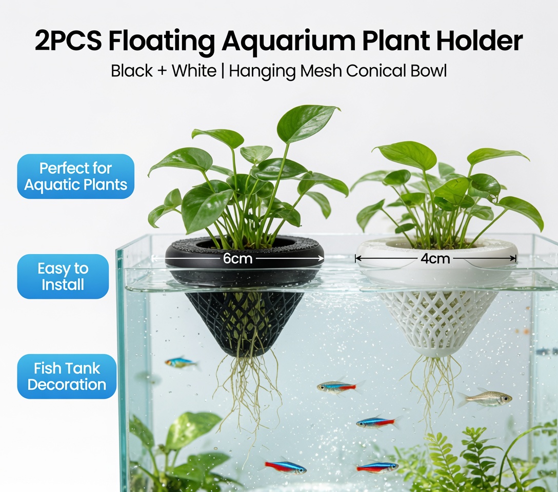 2 Buah Tempat Tanaman Akuarium - Aquarium Plant Design ulasan dan harga