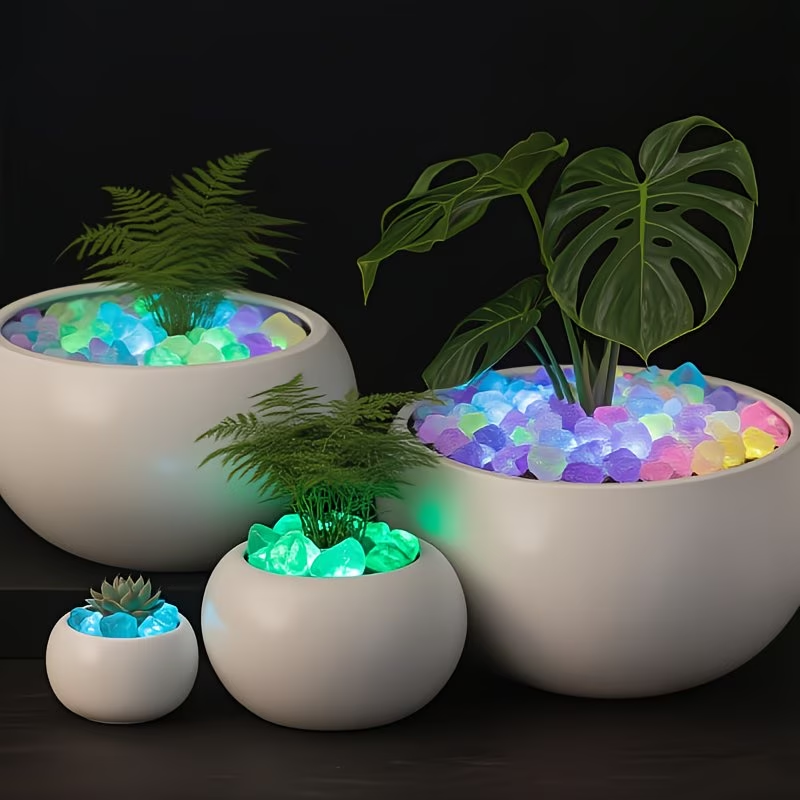 300 Buah Set Kerikil Bercahaya - Aquarium Plant Design ulasan dan harga