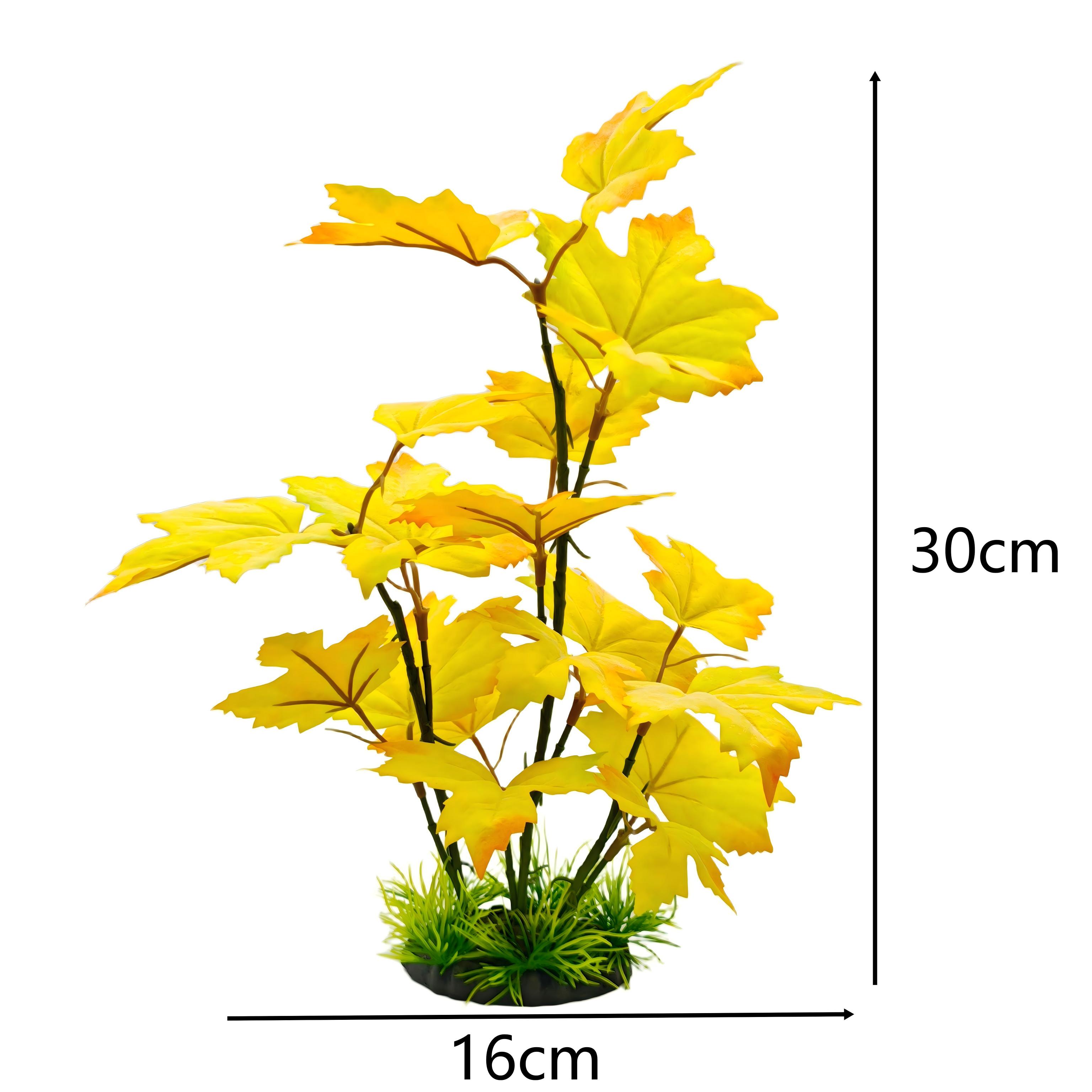 Daun Buatan 30Cm Dekorasi Buat - Aquarium Plant Yellowing ulasan dan harga