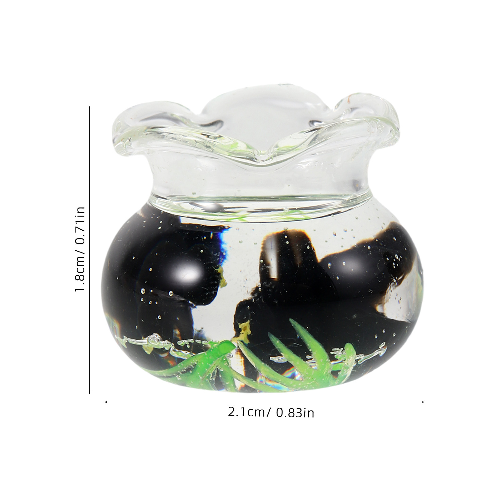 Akuarium Mini Resin, Tangki Bu - Planted Aquarium Bowl ulasan dan harga