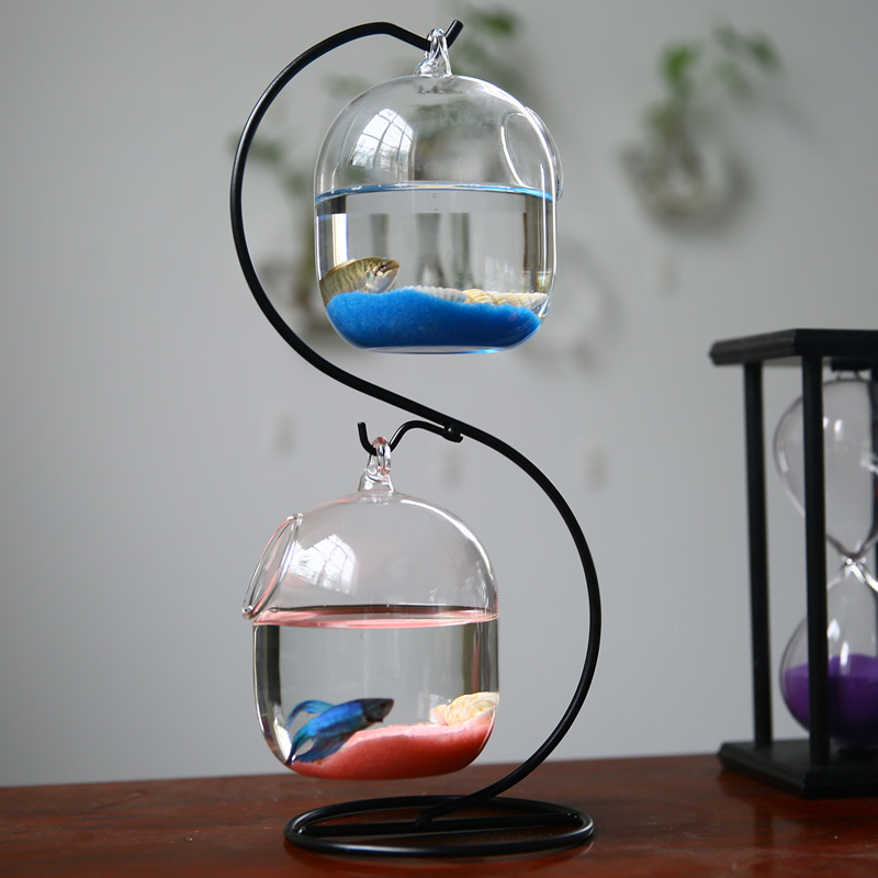 Kreatif Dua Dek Ditangguhkan T - Planted Aquarium Bowl ulasan dan harga