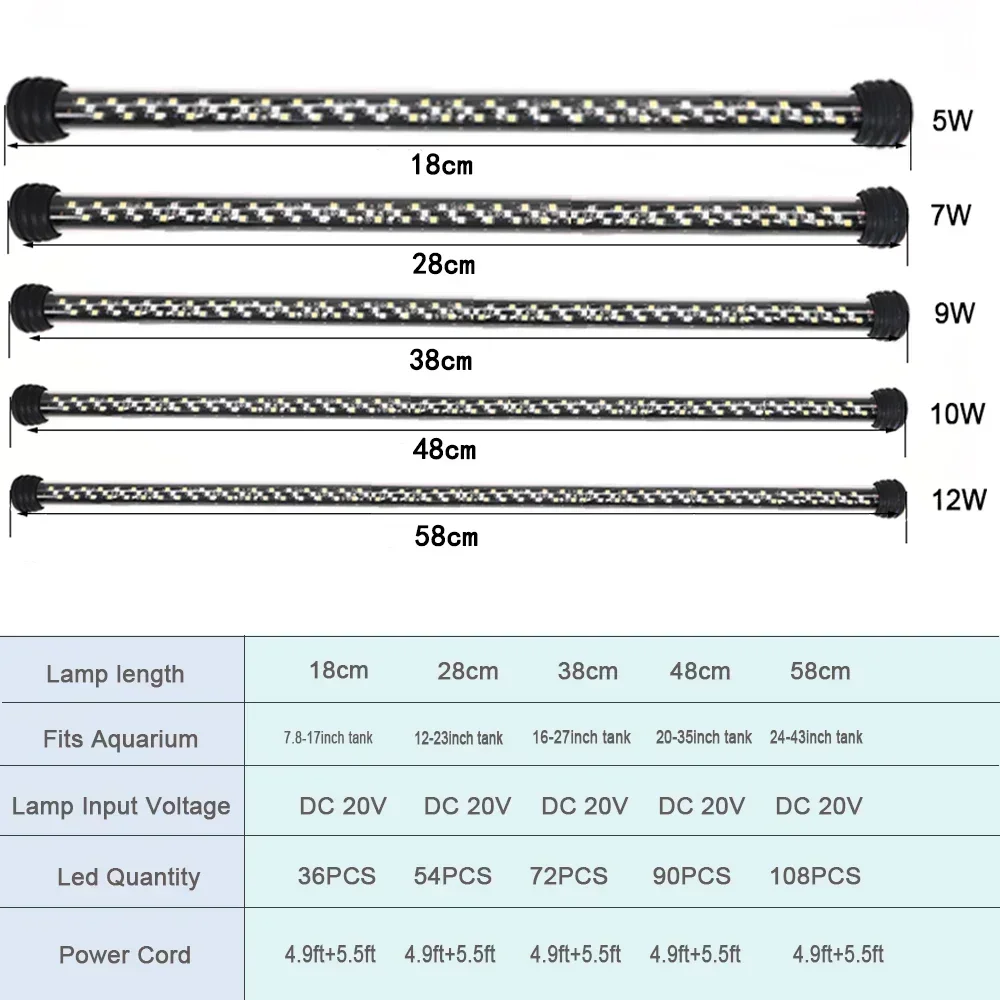 Lampu Aquarium LED tahan air,  - Aquarium Plant Diseases ulasan dan harga
